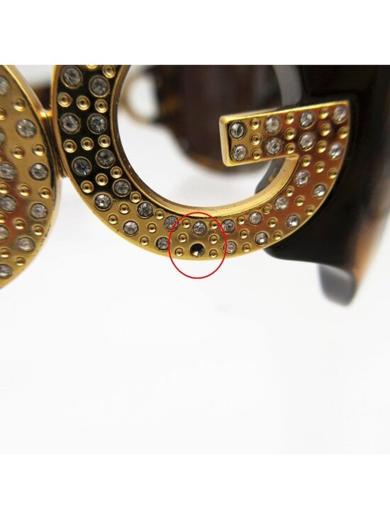 Dolce & Gabbana Sunglasses 60 DG Logo Stone Decoration Tortoiseshell Eyewear main image 9